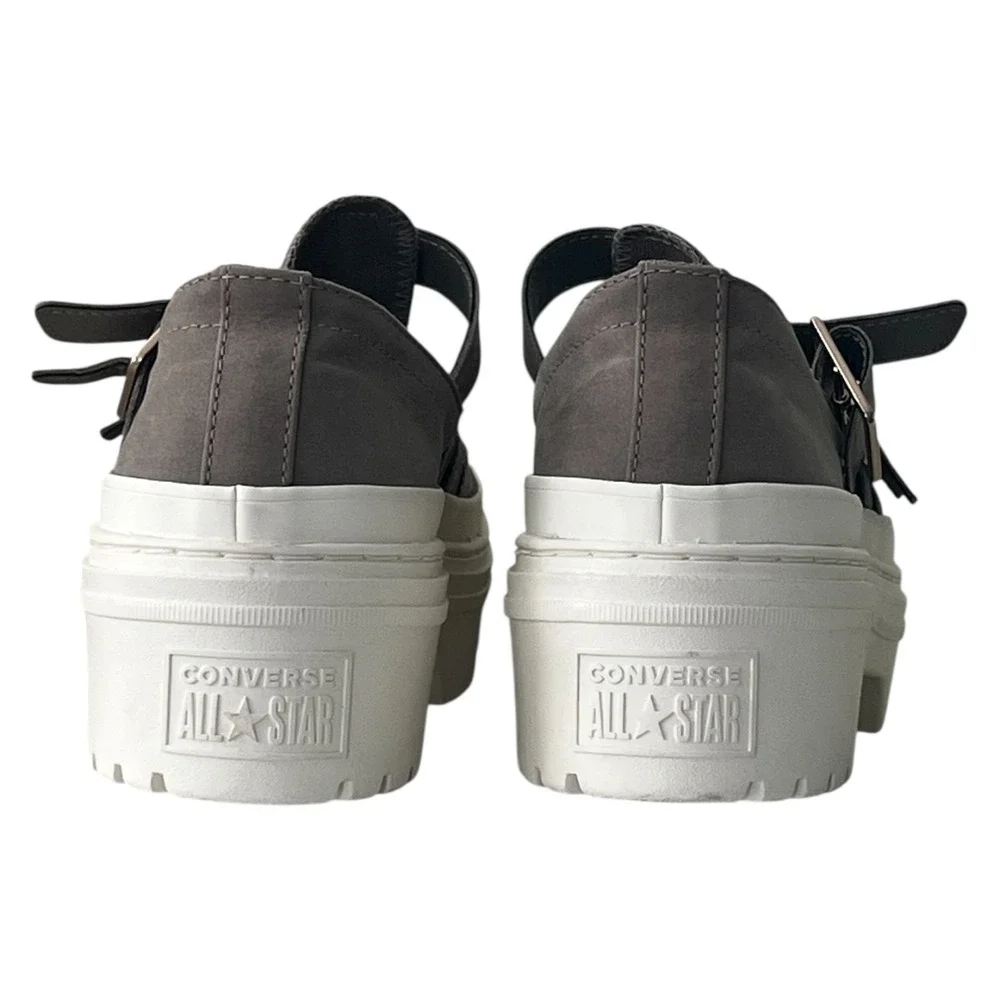 Converse Chuck Taylor Lugged Heel Mary Jane Platform Sneakers Egret Women 9.5 - Picture 6 of 15